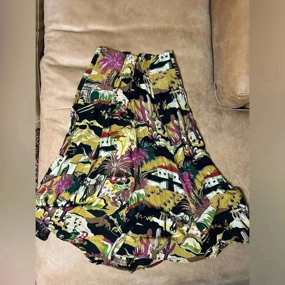 Vintage City Clothing Co Southwest Print Midi Skirt Size Small - Picture 11 of 12